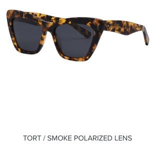 ISEA tortoise polarized cat eye sunglasses